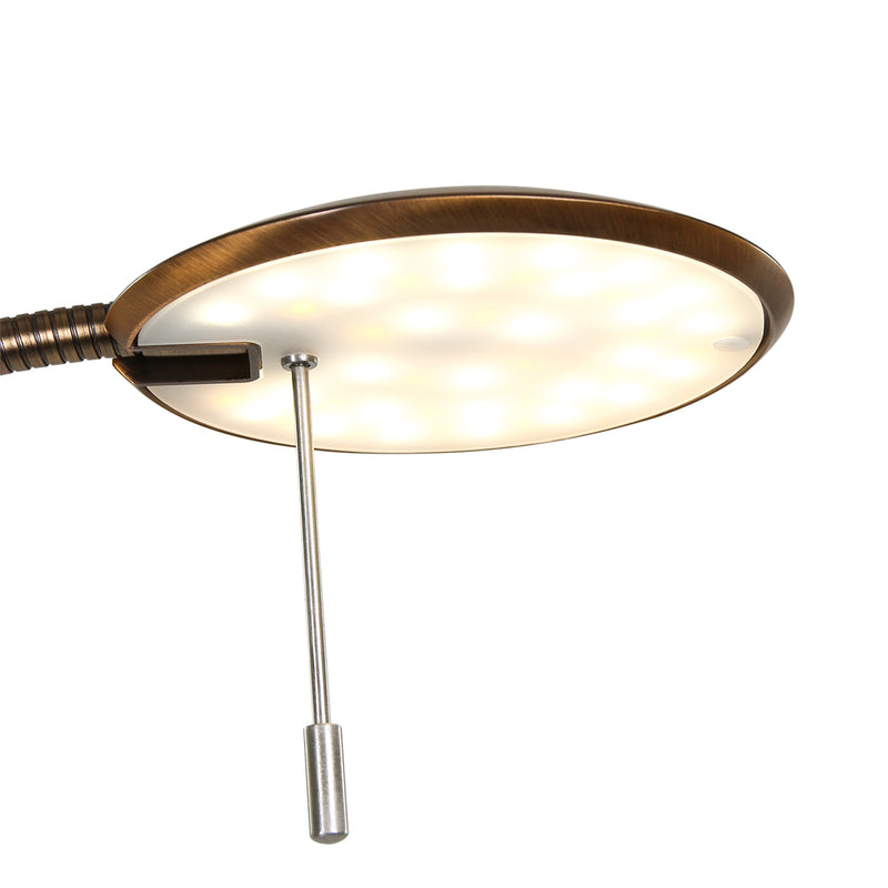 Zenith Vloerlamp LED 1-Lichts Brons