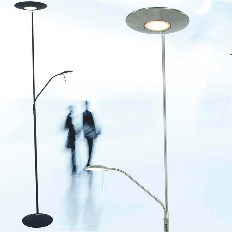Zodiac Vloerlamp Flex 2-Lichts LED Staal