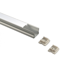 Aluminium LED-profiel 2.5 meter - U model opbouw 15 mm