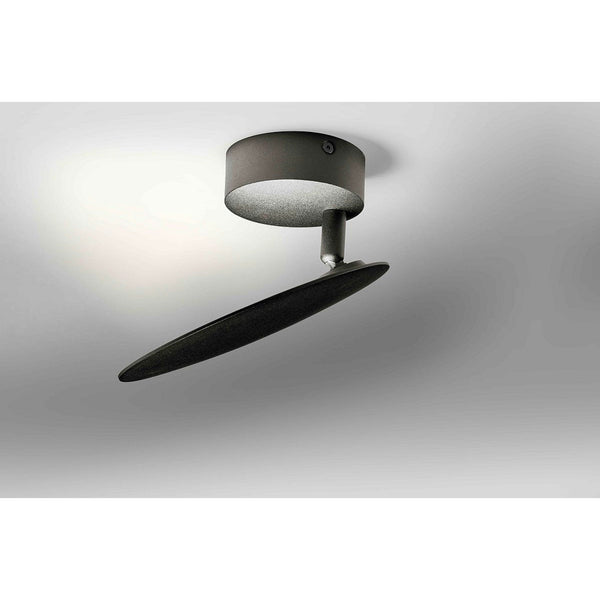 Lupia Plate Plafondlamp - Zwart
